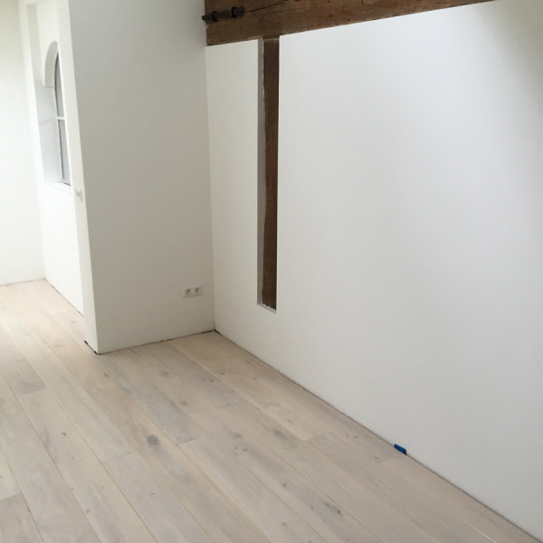 Hout wit plank woonkamer