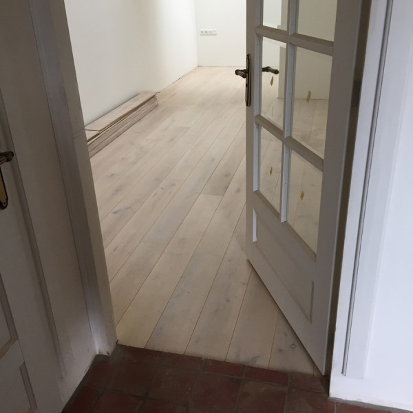 Hout wit plank woonkamer